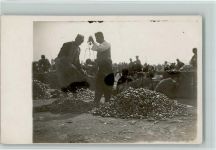 1916 Foto AK Marktszene, Volkstypen, Trachten, Berufe