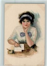 American Girl Nr. 37 - Tintenfass - Briefe schreiben Barber, C. Künstlerkarte