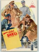 Nr. 4090 Shell tanken Werbung Auto 1935