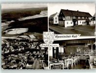 35099 W3559 Ernsthausen , Kr Frankenberg, Eder 1973 Foto AK Gasthaus Hessischer Hof mit Innenansicht, Gute Erhaltung AK