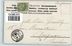 Frau mit einer Blumengirlande AK Römer 1902 Prägedruck