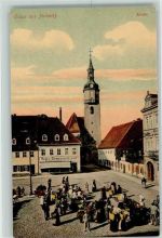 01896 O8514 Pulsnitz - Markt Marktszene