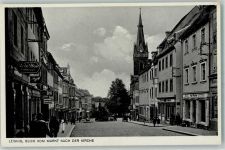 04703 O7320 Leisnig - Blick vom Markt nach der Kirche