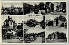 59227 W4730 Ahlen , Westf - Rathaus Bahnhof Kloster Pensionat St. Michael Städt. Anlagen Oststraße Gerichtsstraße Krankenhaus