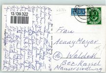 59227 W4730 Ahlen , Westf - Rathaus Bahnhof Kloster Pensionat St. Michael Städt. Anlagen Oststraße Gerichtsstraße Krankenhaus