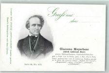 Das grosse Jahrhunder Werbung Essers Seifenpulver Serie M Nr. 403 Giacomo Meyerbeer Jajob Liebmann Beer Dirigent