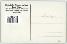 Rheinische Mission auf der Insel Nias Missionsstation Sifaoroasi mit Kirche Schule und Nebengebäuden