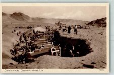 Lüderitz Verlag Hubrich Lüderitzbucht Nr. 9 Diamanten Mine Elisabethbucht Abbau AK Bergbau