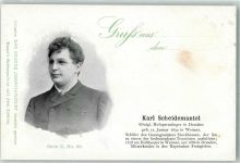 Das grosse Jahrhundert Werbung Essers Seifenpulver Serie C Nr. 66 Karl Scheidemantel Opernsänger