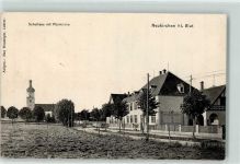 93453 W8497 Neukirchen b Hl Blut 1908 - Schulhaus Pfarrkirche