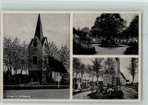 24848 W2382 Kropp b Schleswig - Ortsansichten Kirche Denkmal 3-Bildaufnahme
