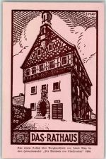 96224 W8622 Burgkunstadt 1915 Künstlerkarte Rathaus sign. J. May