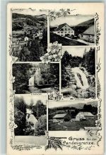 87534 W8974 Aach i Allgäu - Landesgrenze Aach Gschwendmühle Krebsfall Eibelefall Unterer Eibelefall Eibelismühle