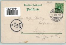 08491 O9804 Netzschkau Lithographie 1898 Bad Rosenthal Park