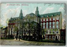W2000 Hamburg Gewerkschaftshaus Besenbinderhof Gewerkschaft 1909 Gebrauchsspuren