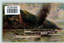 An Bord des Dampfers Rheinland 1931 Schiffspoststempel