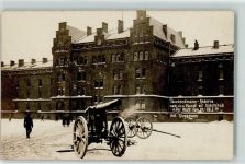 Foto AK Tausendmann Kaserne nach dem Kampf Spartakusaufstand 1919