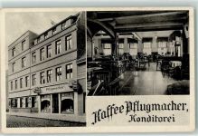 39240 O3310 Calbe - Cafe Pflugmacher Konditorei Schaufenster gastraum