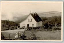 65391 W6223 Espenschied 1957 Foto AK Restaurant Haus Hiltrud, VW Käfer
