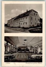 02708 O8701 Kittlitz b Löbau Gebrauchsspuren Gasthaus zum grünen Baum Saal