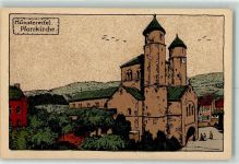 53902 W5358 Bad Münstereifel Künstlersteindruck Pfarrkirche