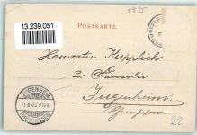 69429 W6935 Mülben 1903 Gebrauchsspuren Forsthaus Max Wilhelmshöhe Katzenbuckelturm