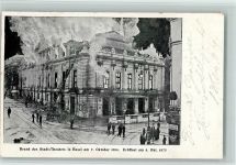 Basel Bâle Feuerwehrleute Feuer Stadtheater 1904 Feuer
