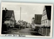88416 W7955 Erlenmoos Gebrauchsspuren Landpoststempel Gasthaus Rathaus