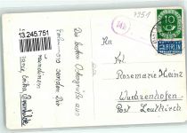 88416 W7955 Erlenmoos Gebrauchsspuren Landpoststempel Gasthaus Rathaus