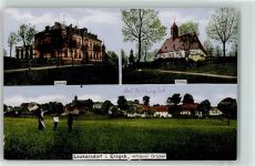 09387 O9151 Leukersdorf - Schule Kirche Rittergut