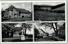 33181 W4798 Haaren , Kr Büren, Westf - Gasthof Küsting Taubengrund Ehrenmal Krankenhaus Über-Stempel