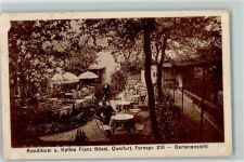 06268 O4240 Querfurt - Konditorei-Cafe Franz Bösel Gartenwirtschaft