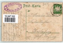 83313 W8227 Maria Eck , Kr Traunstein, Oberbay Prägedruck Madonna Wallfahrtskirche Stempel Maria Eck