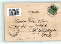 77855 W7590 Achern , Baden 1899 Gebrauchsspuren Nikolaus-Kapelle Allerheiligen Wasserfälle Lithographie #Leim löst sich