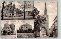 06686 O4854 Lützen - Rathaus Kirche Gustav Adolph Haus Dr. Voigt Stift