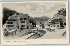 72160 W7240 Sulz am Neckar 1909 - Kurhaus Albeck Ruine Albeck E. Felle Isny