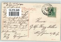 72160 W7240 Sulz am Neckar 1909 - Kurhaus Albeck Ruine Albeck E. Felle Isny