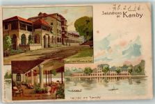 Kandy 1906 Lithographie Ceylon Queens Hotel