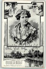 Saint-Pierre 1902 Lithographie Katastrophe auf Martinique Eingeborene Schönheit