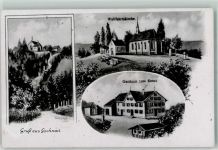 87452 W8966 Altusried Gebrauchsspuren Wallfahrtskirche Gschnait Gasthaus Zum Kreuz Felle