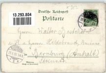 29410 O3560 Salzwedel , Hansestadt 1900 Lithographie St. Katharinenkirche Rathaus Steintor Kgl.Amtsgericht