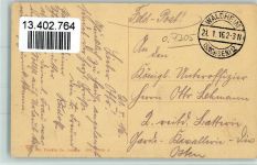 04736 O7305 Waldheim , Sachs 1916 - Härtelstrasse AK