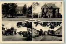 30851 W3012 Langenhagen , Han 1940 Foto AK Bahnhof Rathaus Walsdorfer Straße Bölestrasse