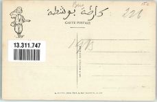 Omnibus Message Algerien Karikatur von Chagny montez toujours Motiv Algerien 1913 Künstlerkarte