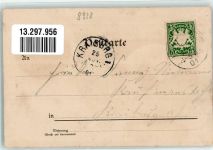 86807 W8938 Buchloe 1901 Lithographie Bahnhof Marktstraße Kellergarten