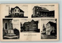 99510 O5321 Eckolstädt 1929 - Molkerei, Warenhandlung, Kriegerdenkmal , Pfarramt AK
