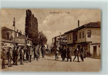 Prilep - Straßenbild - viele Menschen, AK