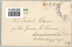 18273 O2600 Güstrow 1900 Gebrauchsspuren Gruss aus - Litho, Eisenbahn AK