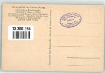 83471 W8240 Obersalzberg Künstlerkarte Pension Moritz m. Hochkalter u. Reiteralpe