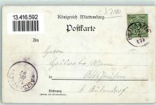 74564 W7180 Crailsheim 1897 Lithographie Lange Straße